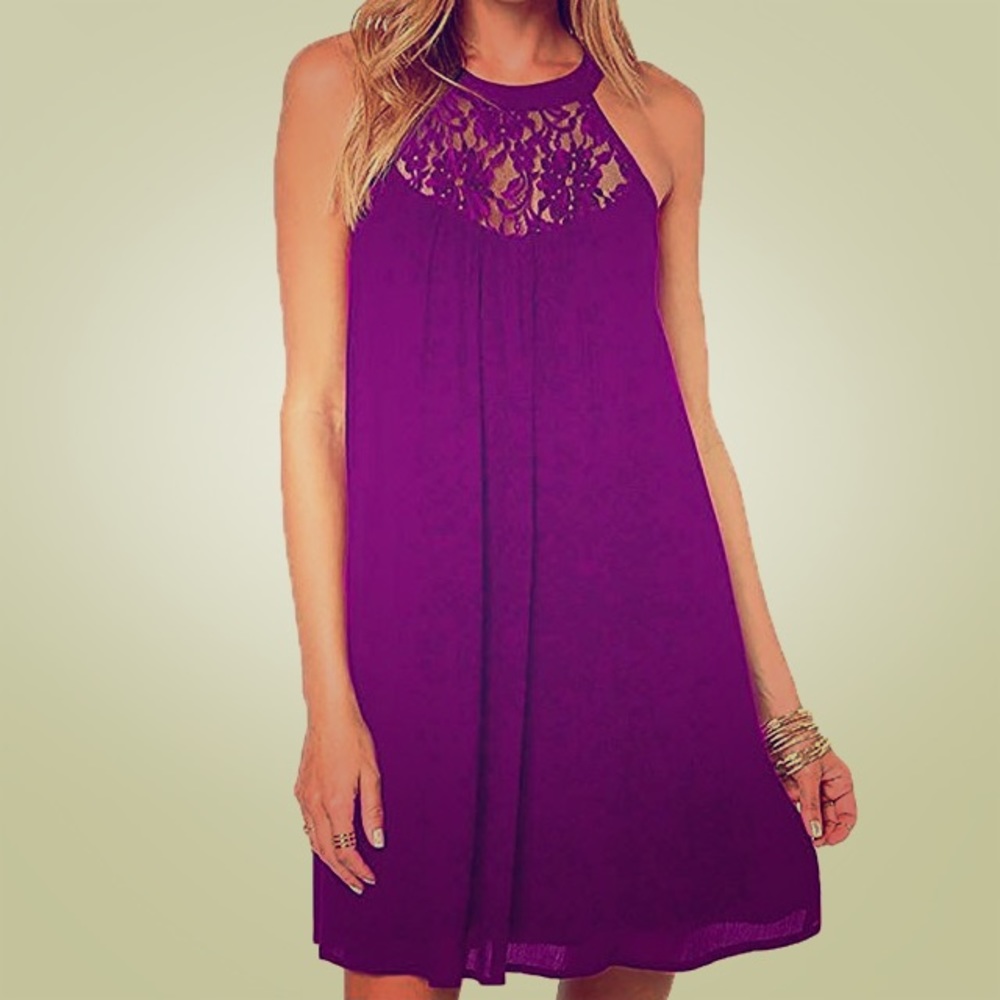 Purple Shift Dress